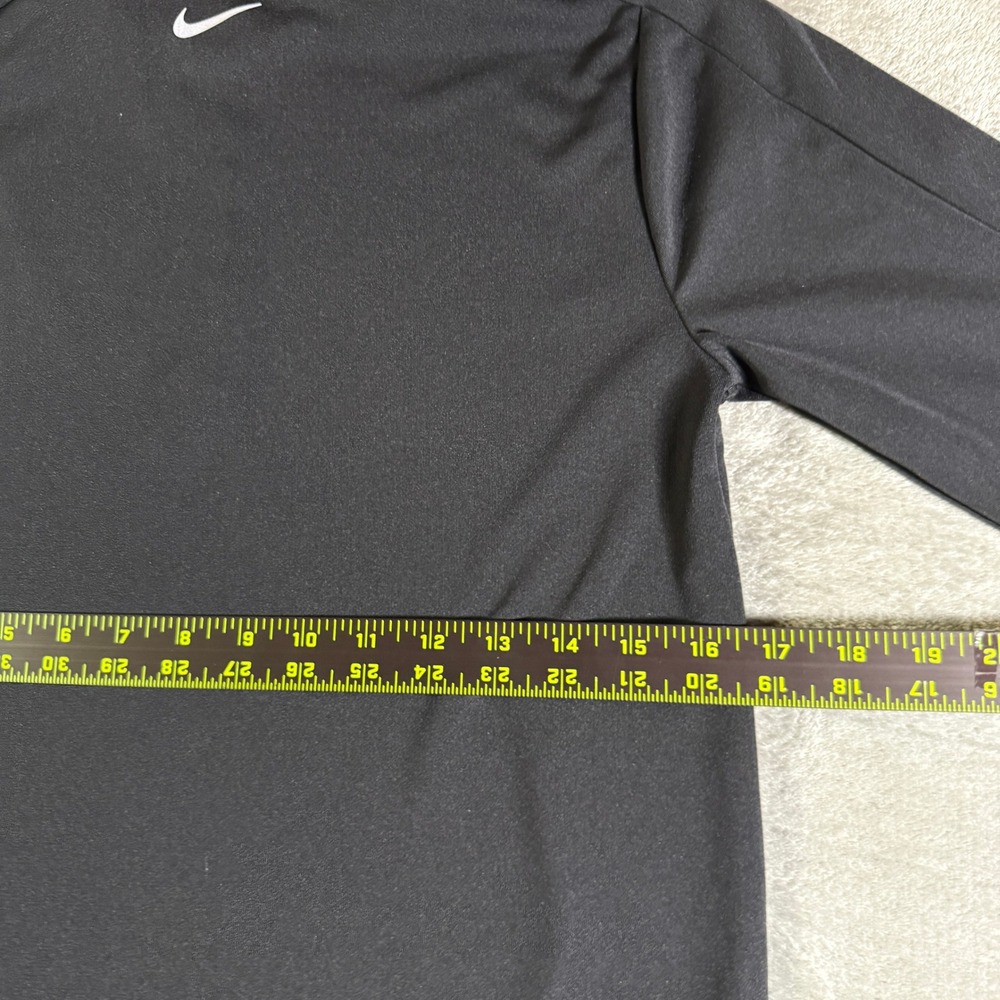 Nike Dri Fit Womens Running Quarter Zip Pullover Black XS Thumbholes HJ2225-010 - Picture 9 of 11